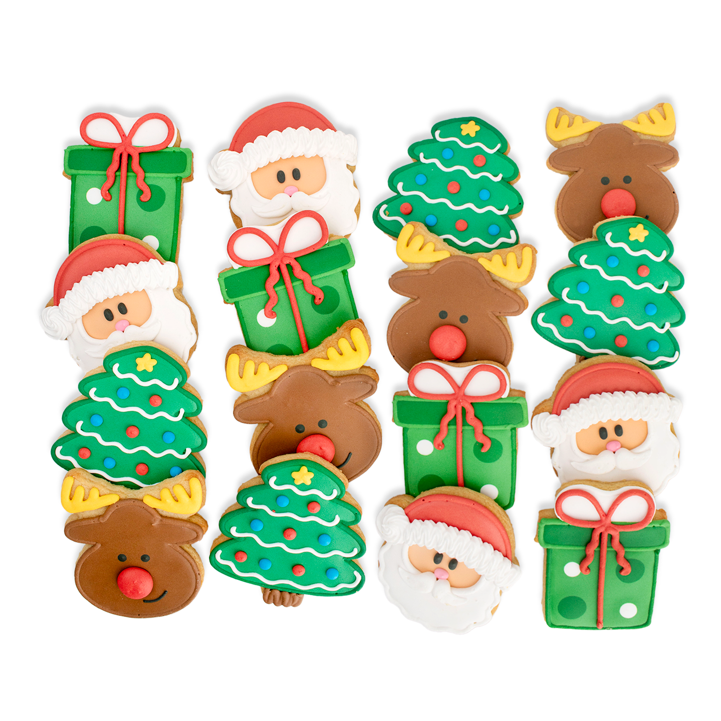 Christmas Hand-Decorated Cookies - 16 ct